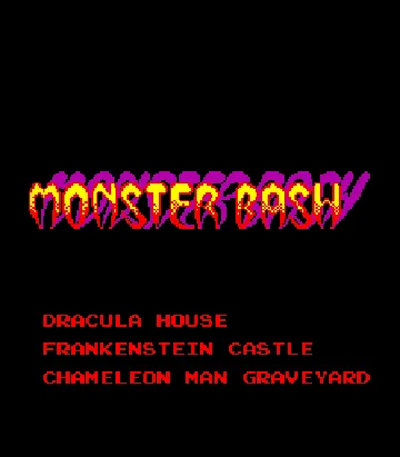 Monster Bash screen shot title